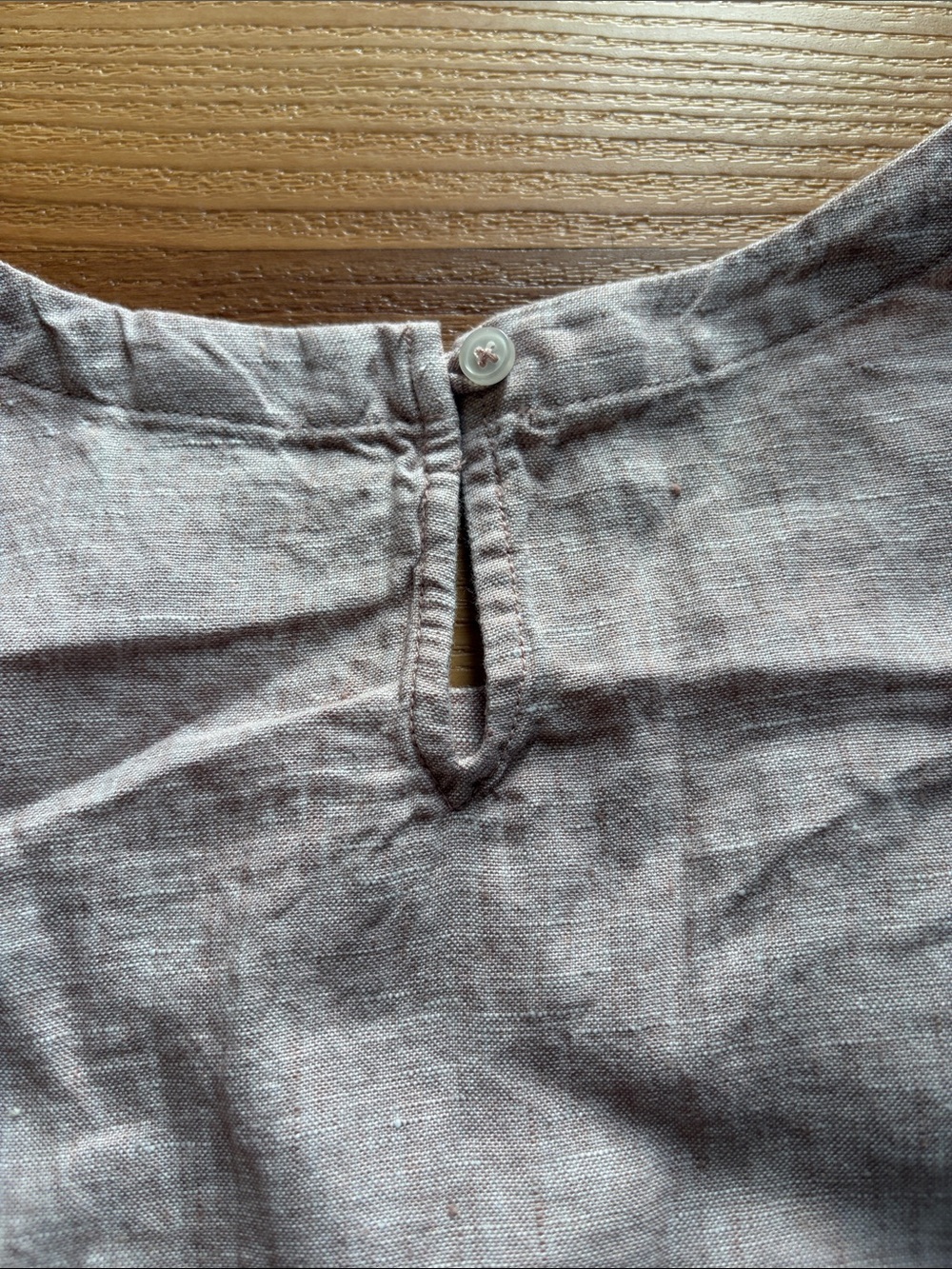 Quince 100% European Linen Tank Vintage Pink Chambray Shell - Picture 10 of 10